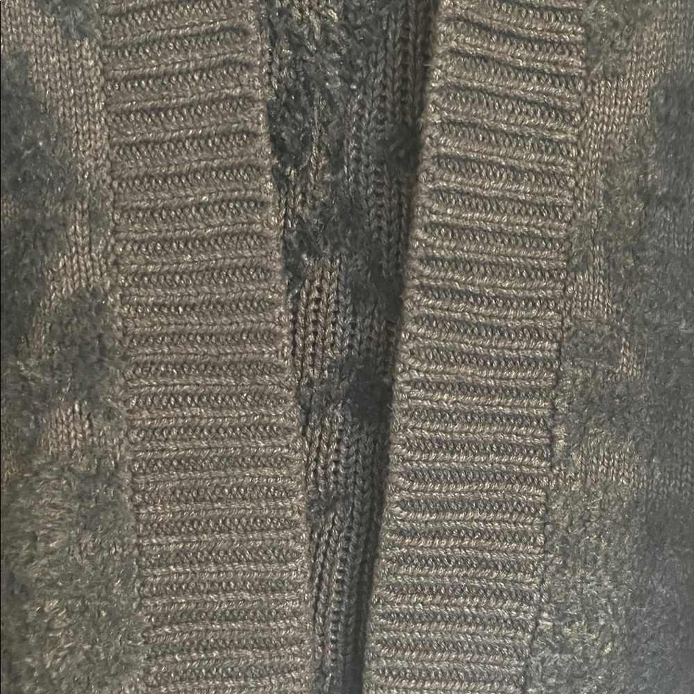 Fuzzy Pattern Cardigan - image 4